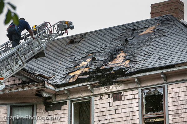 apartment building fire on Judson in Evanston 6-5-13 Larry Shapiro Evanston Fire Department